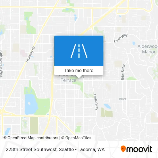 228th Street Southwest map