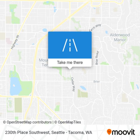 Mapa de 230th Place Southwest