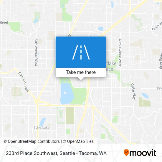 Mapa de 233rd Place Southwest
