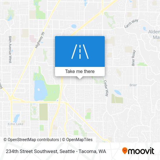 234th Street Southwest map