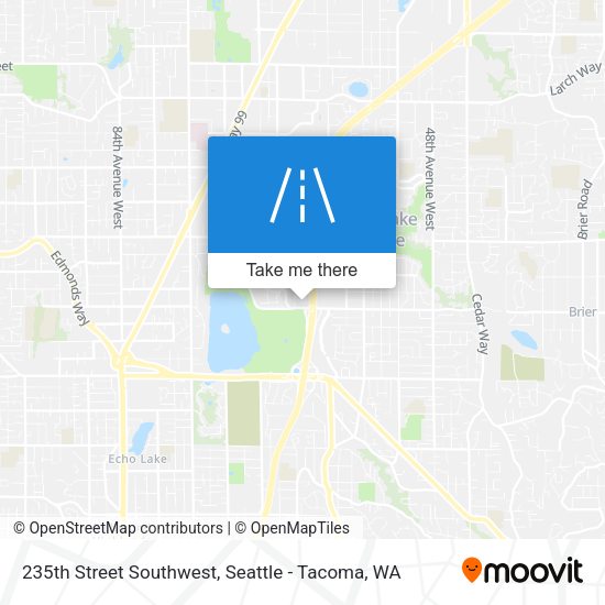 235th Street Southwest map