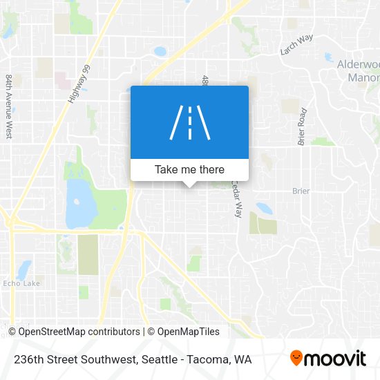 Mapa de 236th Street Southwest