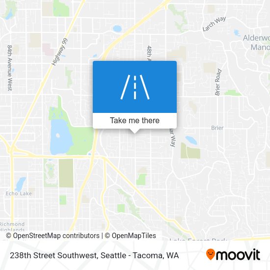 Mapa de 238th Street Southwest