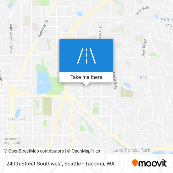 240th Street Southwest map