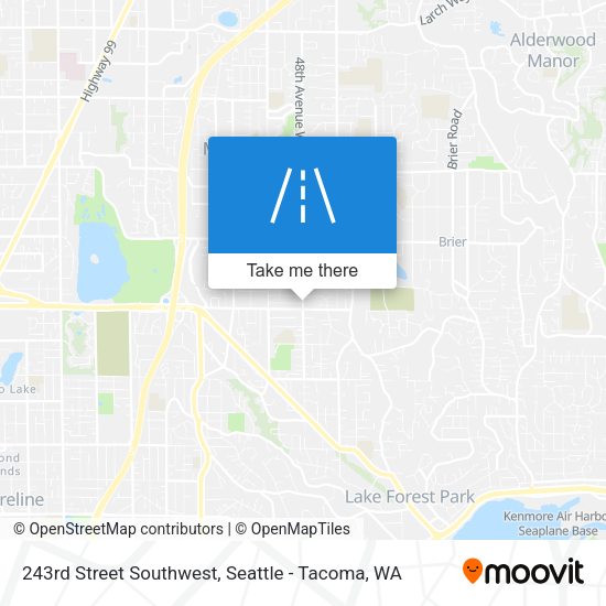 Mapa de 243rd Street Southwest