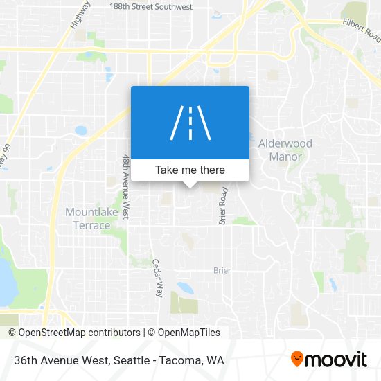 36th Avenue West map