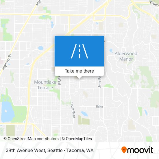 Mapa de 39th Avenue West