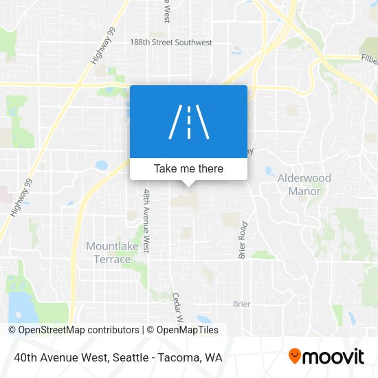 40th Avenue West map