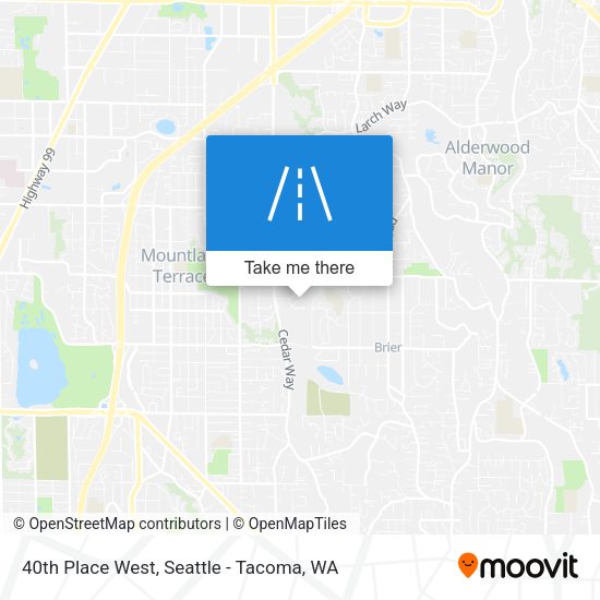 Mapa de 40th Place West