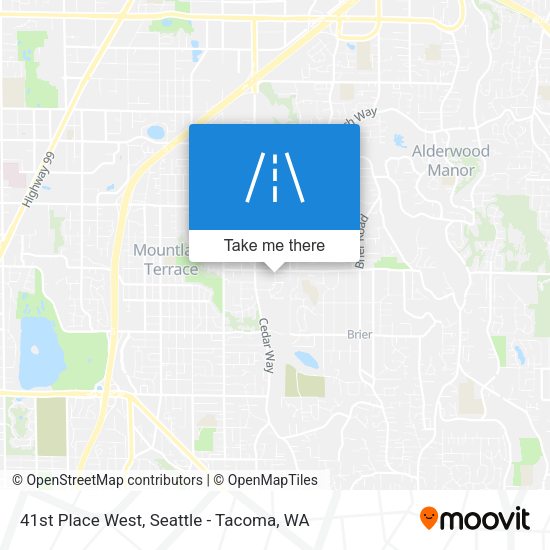 Mapa de 41st Place West