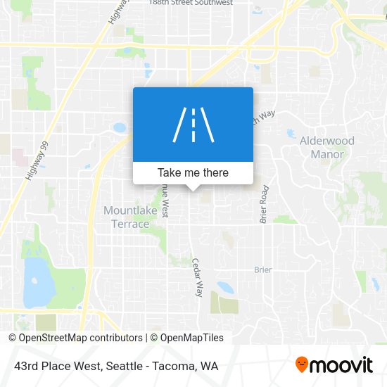 Mapa de 43rd Place West
