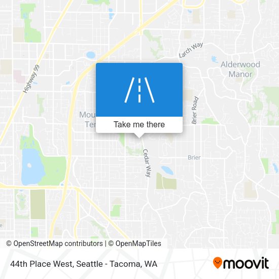Mapa de 44th Place West