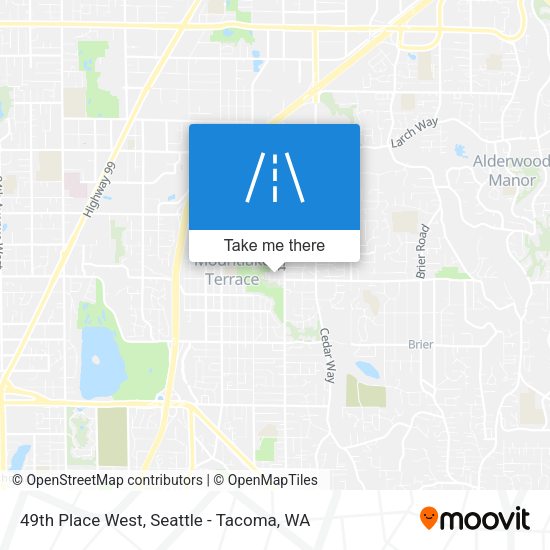 Mapa de 49th Place West