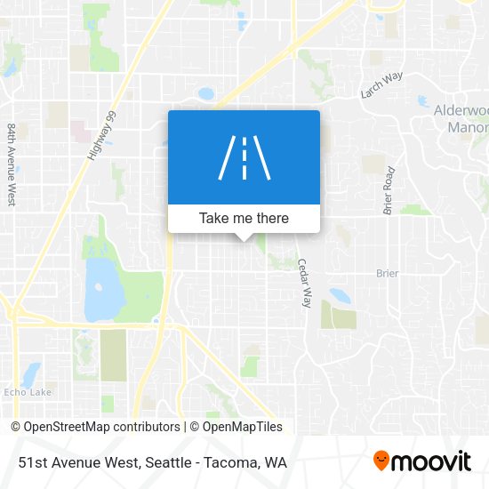 51st Avenue West map