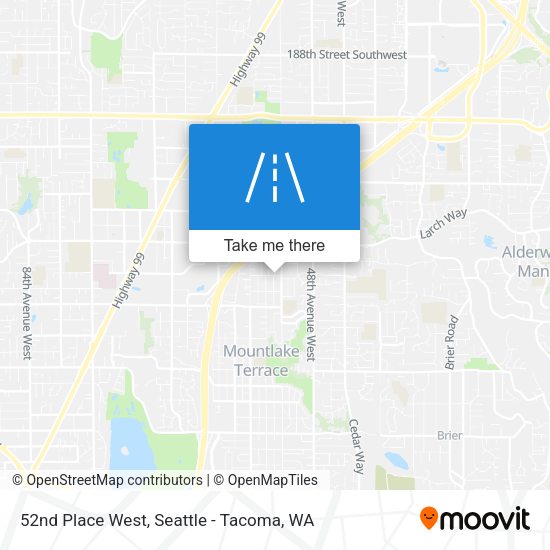 Mapa de 52nd Place West