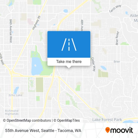 Mapa de 55th Avenue West