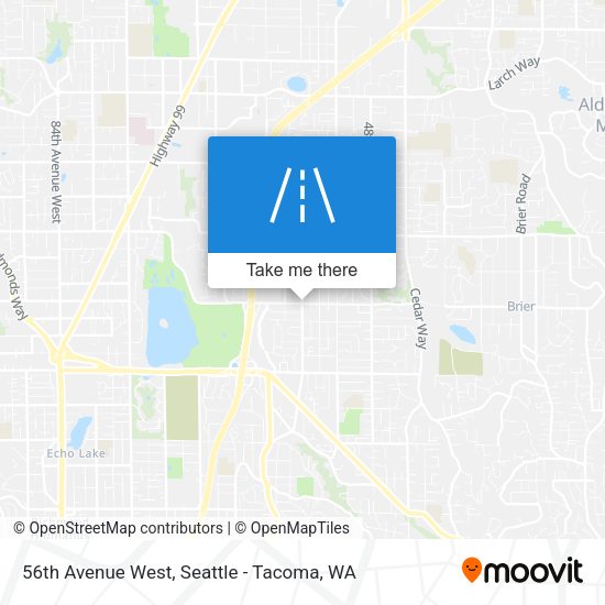 56th Avenue West map