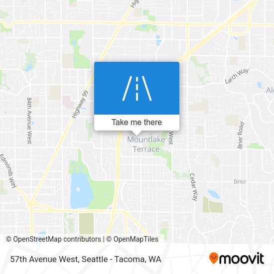57th Avenue West map