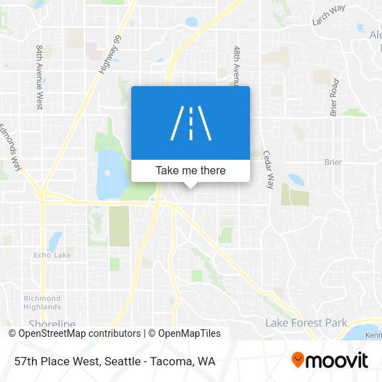 Mapa de 57th Place West
