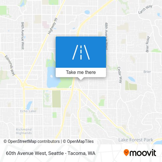 60th Avenue West map