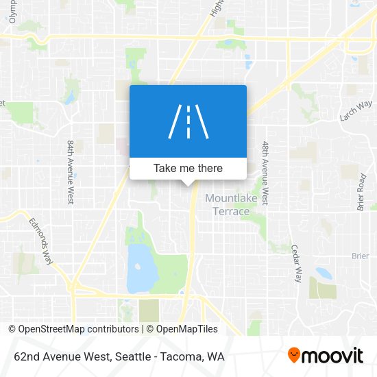 62nd Avenue West map