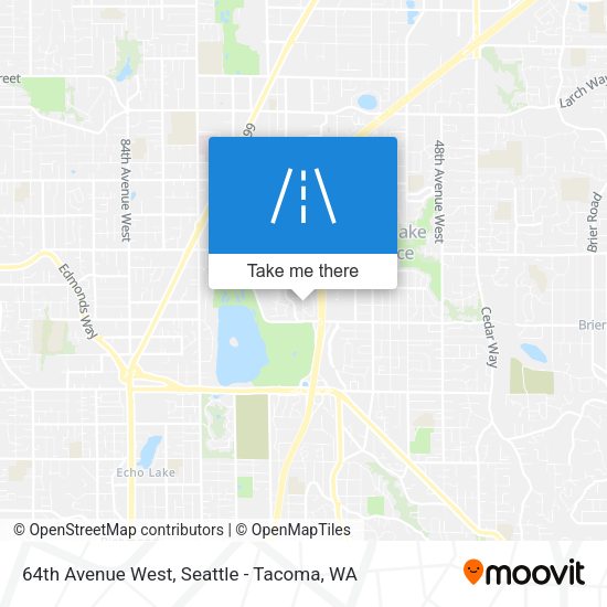 64th Avenue West map