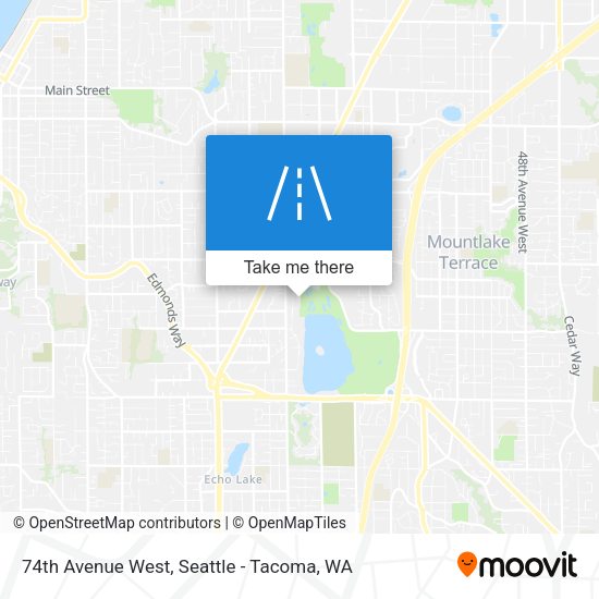 74th Avenue West map
