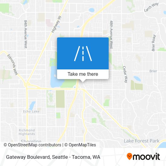 Gateway Boulevard map