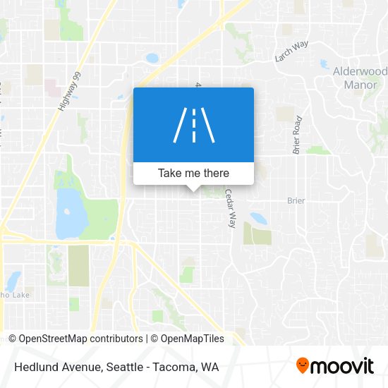Hedlund Avenue map