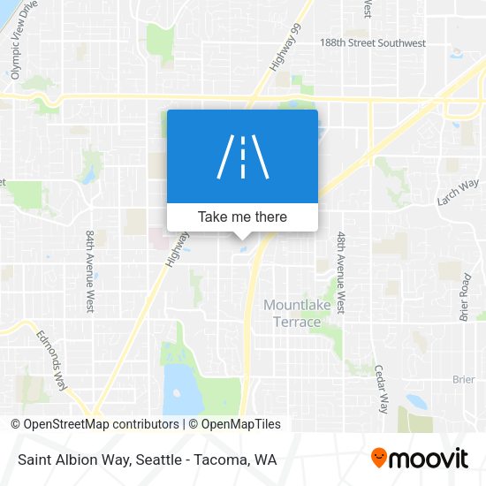 Saint Albion Way map
