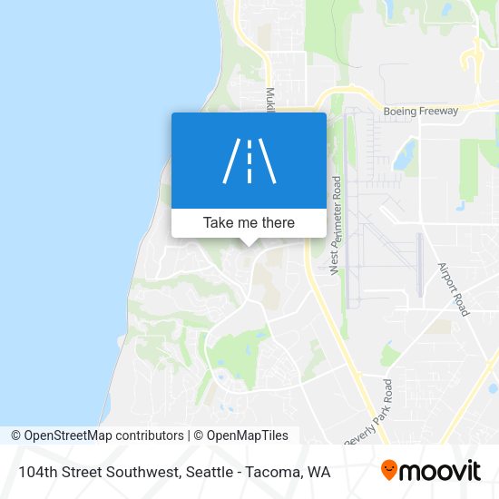 104th Street Southwest map