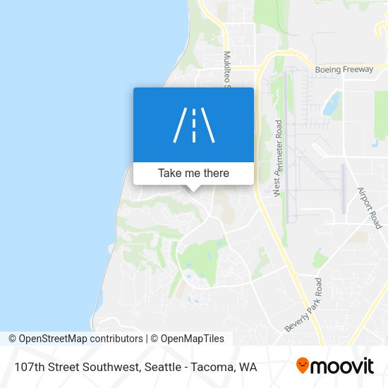 107th Street Southwest map