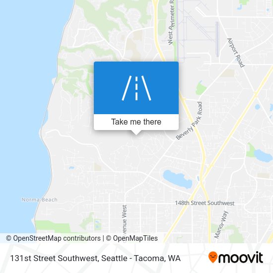 131st Street Southwest map
