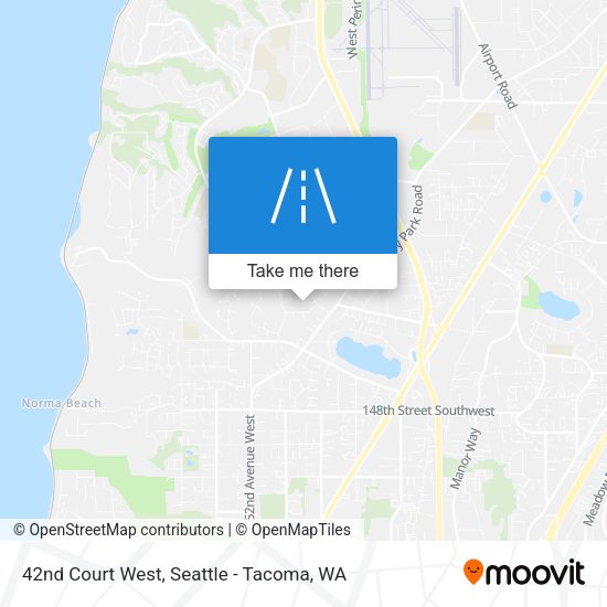42nd Court West map