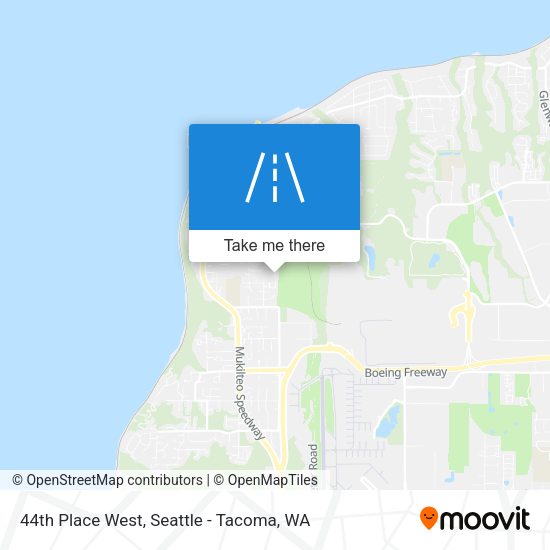 Mapa de 44th Place West