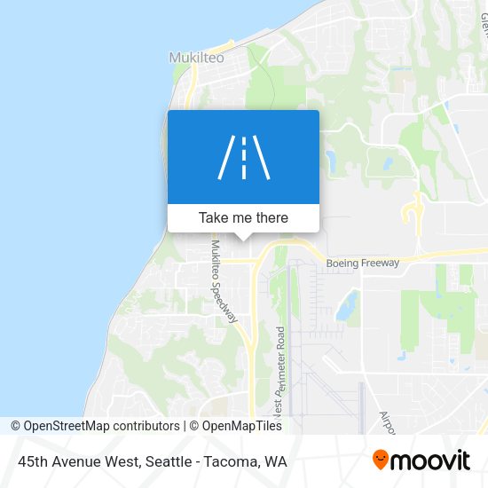 45th Avenue West map
