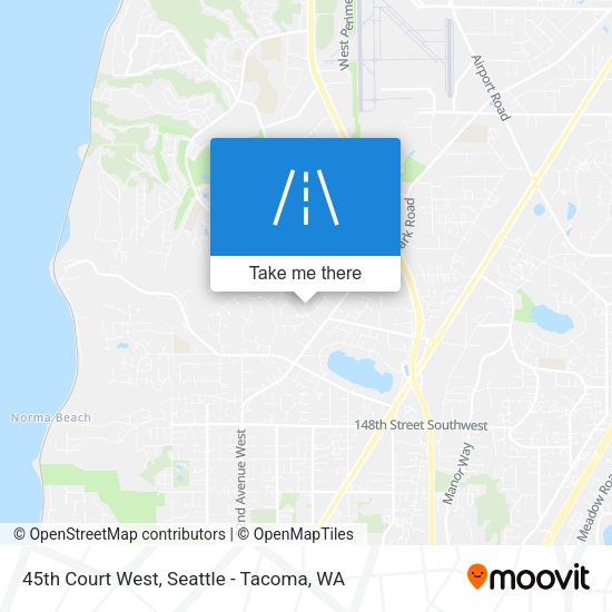 Mapa de 45th Court West