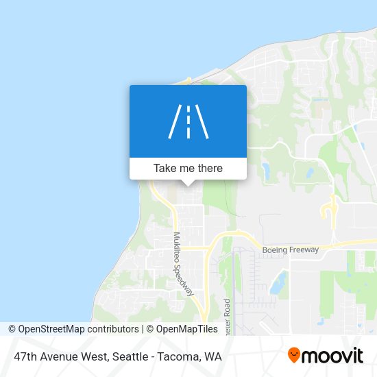 47th Avenue West map
