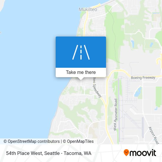 Mapa de 54th Place West