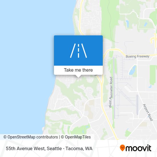 55th Avenue West map