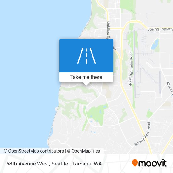 58th Avenue West map