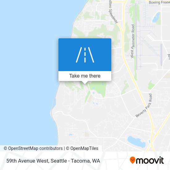 59th Avenue West map