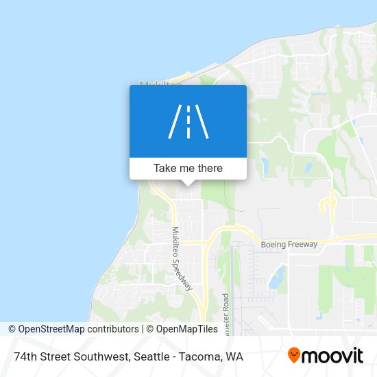 74th Street Southwest map
