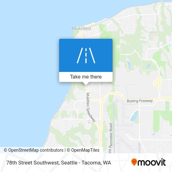 78th Street Southwest map