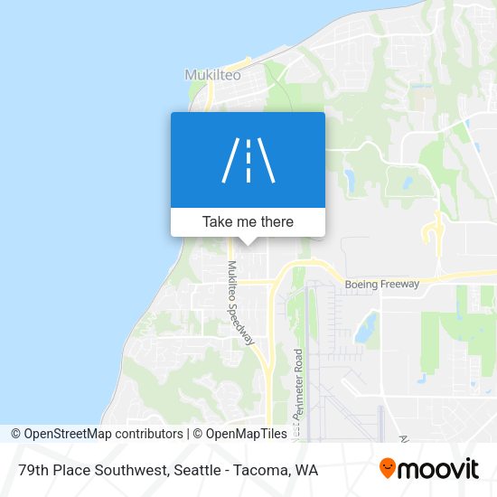 79th Place Southwest map