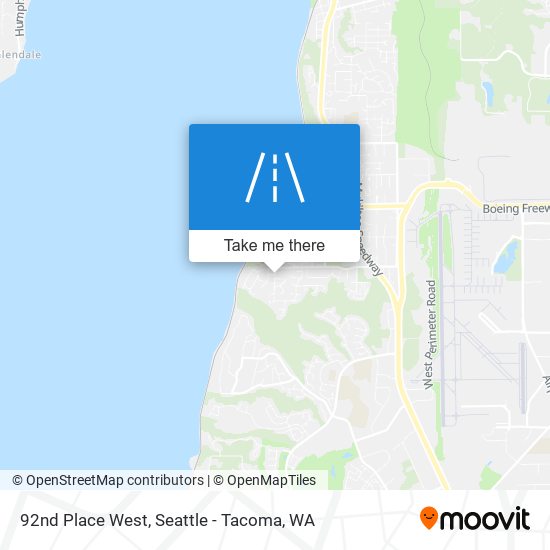 Mapa de 92nd Place West