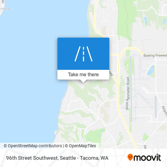 Mapa de 96th Street Southwest