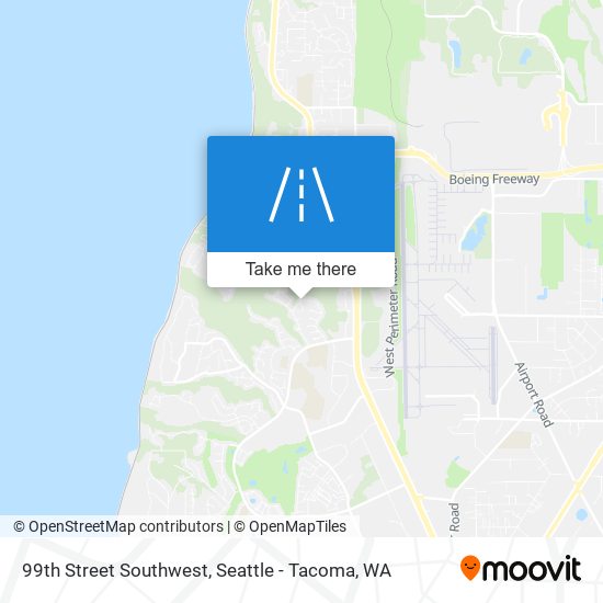 99th Street Southwest map