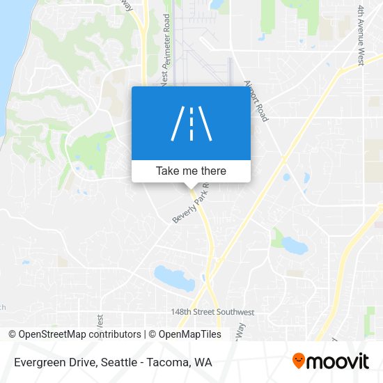 Mapa de Evergreen Drive