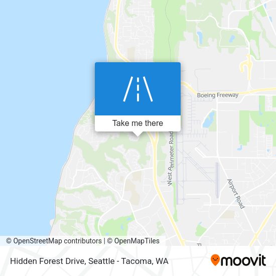 Hidden Forest Drive map